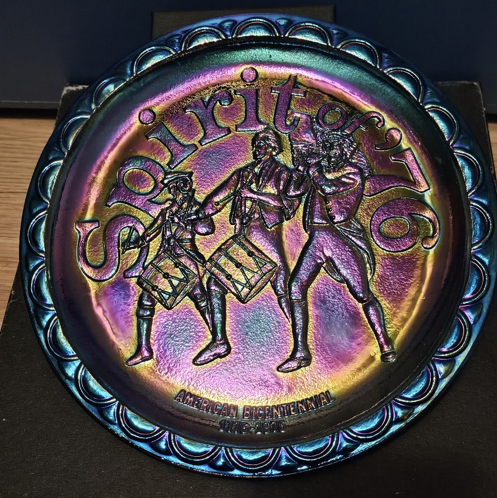 Fenton Spirit Of '76 American Bicentennial Plate